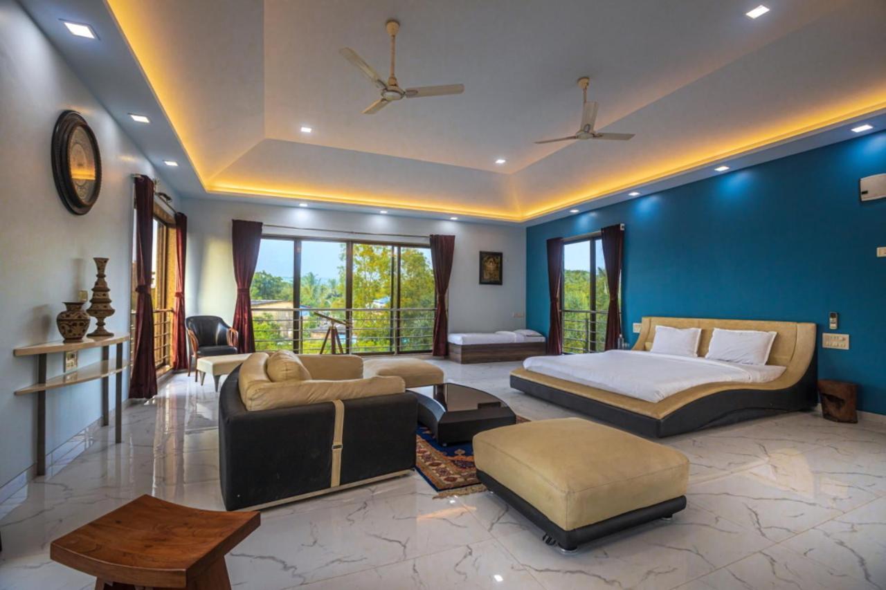 Saffronstays Aura, Alibaug - Luxury Pool Villa With A Game Room And Spacious Lawn Alībāg Ngoại thất bức ảnh